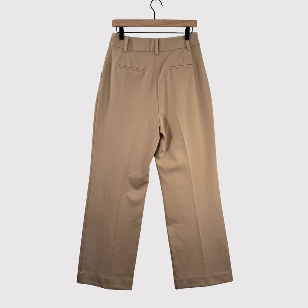 Favorite Daughter Womens Pants Brown Pleated High Rise Wide Leg Stretch Size 8 - Picture 3 of 11